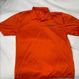 Orange Chicago Bears Dri-Fit Men's Golf Polo Shirt - Large